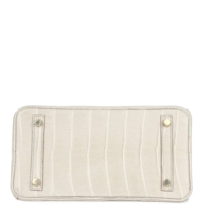 Handmade Bag HB 25 Beton Matte Alligator Gold Hardware - 图片 5