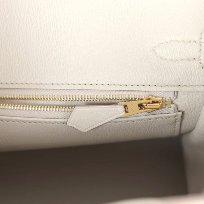 Handmade Bag HB 25 Beton Matte Alligator Gold Hardware - 图片 8