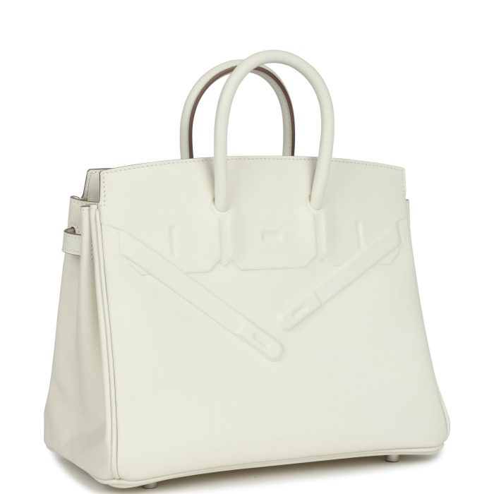 Handmade Bag HB Shadow 25 Mushroom Swift Palladium Hardware - 图片 2