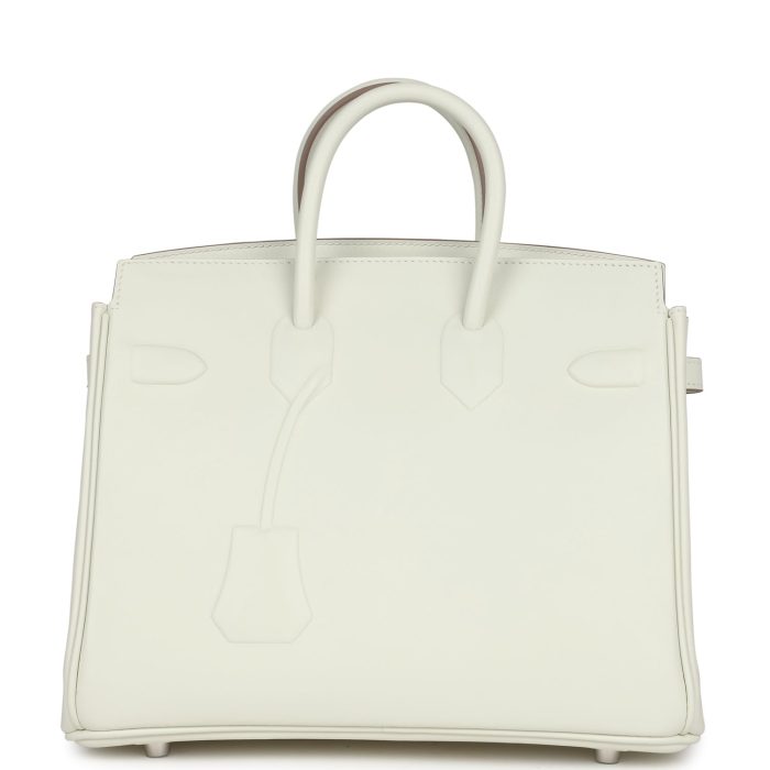 Handmade Bag HB Shadow 25 Mushroom Swift Palladium Hardware - 图片 4
