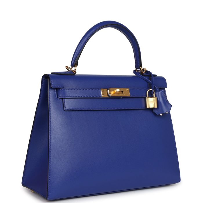 Handmade HKS 28 Bleu Electric Tadelakt Gold Hardware - 图片 2