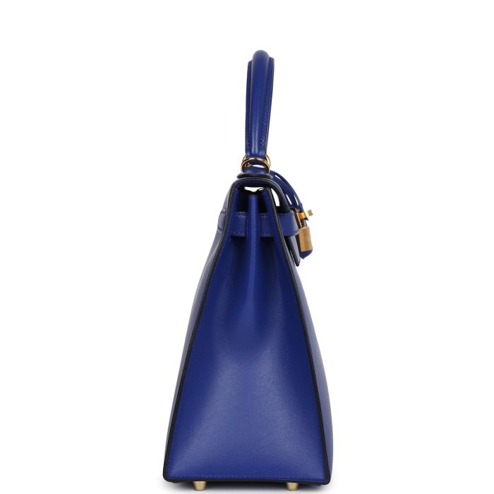 Handmade HKS 28 Bleu Electric Tadelakt Gold Hardware - 图片 4