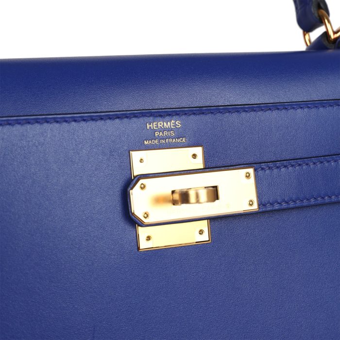 Handmade HKS 28 Bleu Electric Tadelakt Gold Hardware - 图片 7