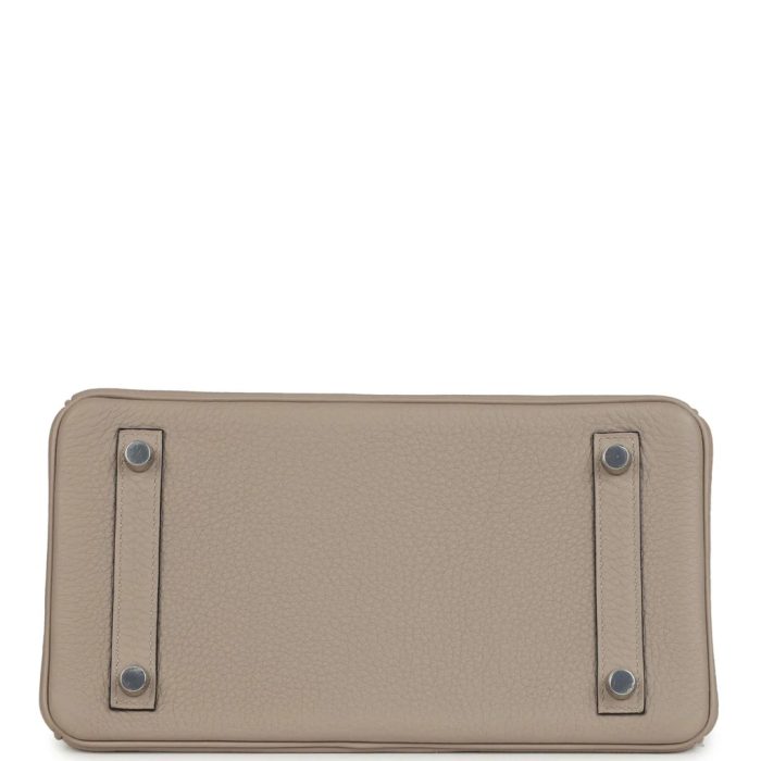 Handmade Bag HB 25 Gris Tourterelle Togo Palladium Hardware - 图片 5
