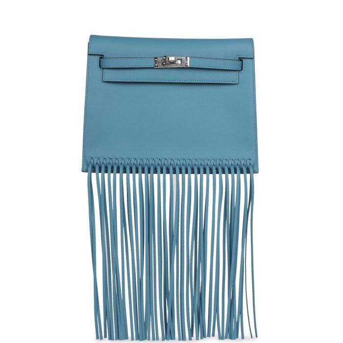 Handmade Bag HKDA Blue Jean Swift Palladium Hardware - 图片 5