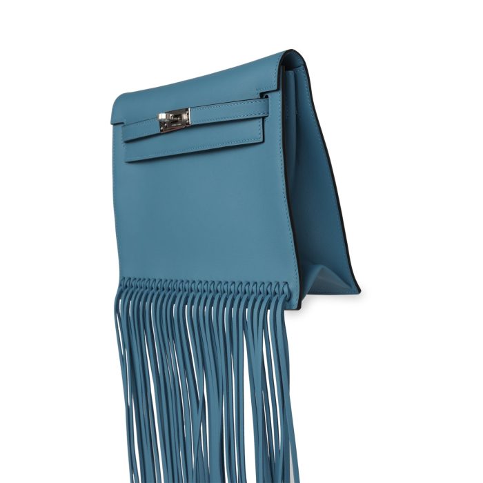 Handmade Bag HKDA Blue Jean Swift Palladium Hardware - 图片 6