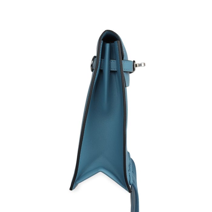 Handmade Bag HKDA Blue Jean Swift Palladium Hardware - 图片 7