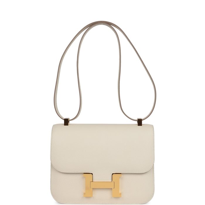 Handmade Bag HC 1-24 Craie Epsom Gold Hardware - 图片 6