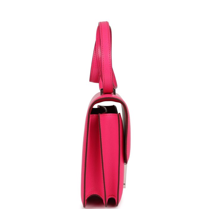 Handmade Bag HC 18 Rose Pop Chevre Chamkila Palladium Hardware - 图片 3