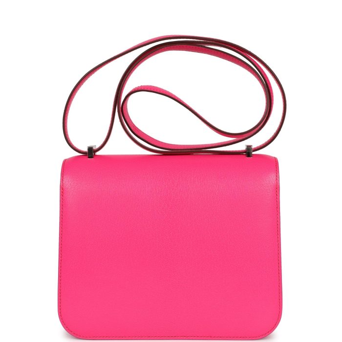 Handmade Bag HC 18 Rose Pop Chevre Chamkila Palladium Hardware - 图片 4
