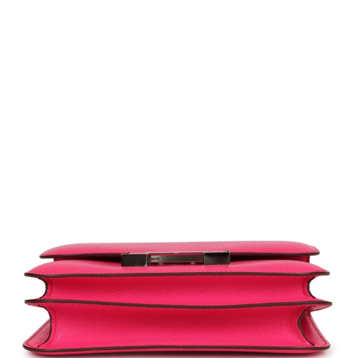 Handmade Bag HC 18 Rose Pop Chevre Chamkila Palladium Hardware - 图片 5