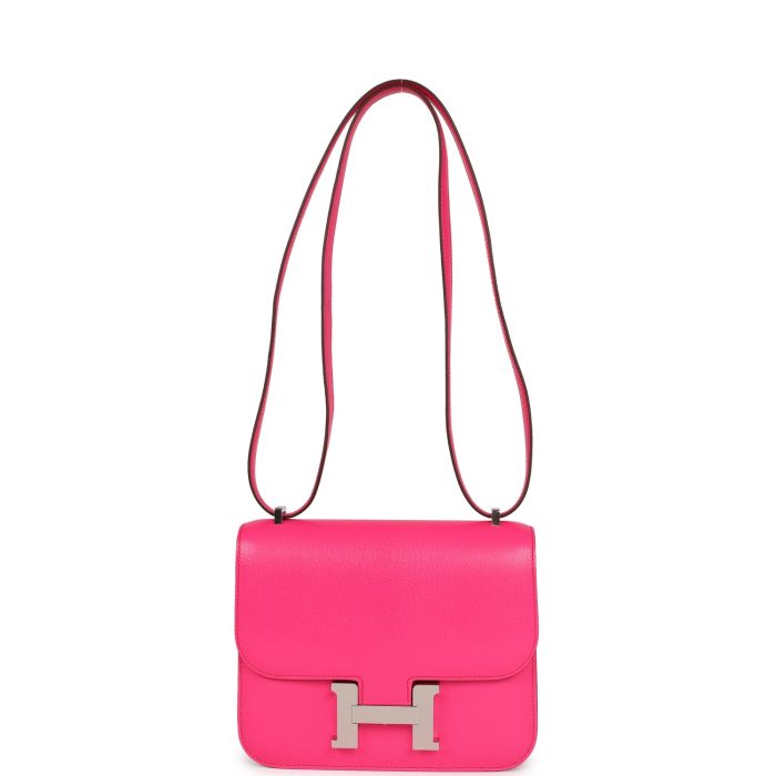 Handmade Bag HC 18 Rose Pop Chevre Chamkila Palladium Hardware - 图片 6