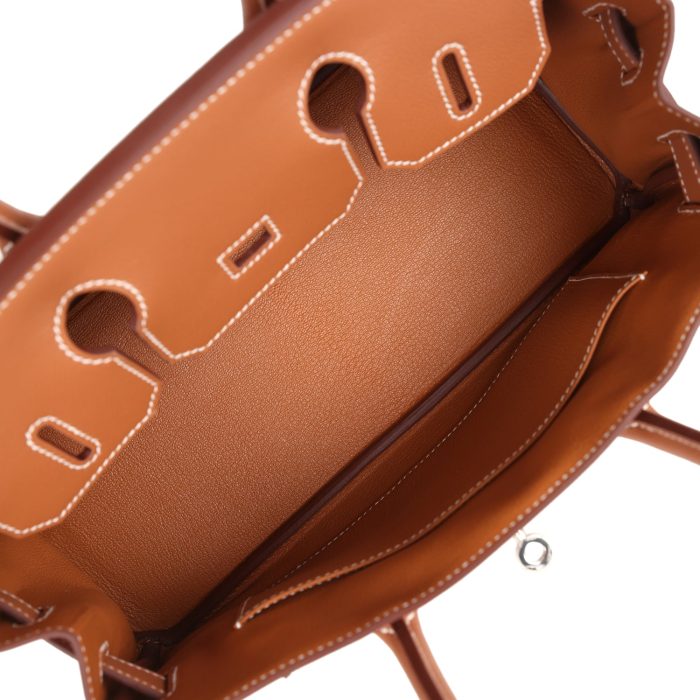 Handmade Bag HSB Light 29 Gold Evercolor Palladium Hardware：圖片 7