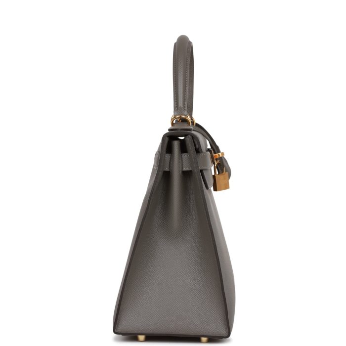 Handmade HKS 28 Gris Meyer Epsom Gold Hardware - 图片 3