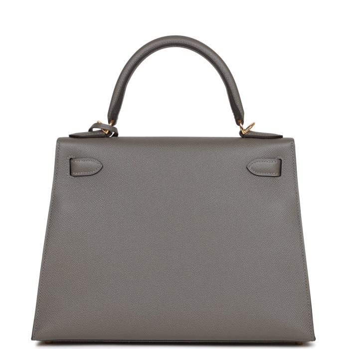 Handmade HKS 28 Gris Meyer Epsom Gold Hardware - 图片 4