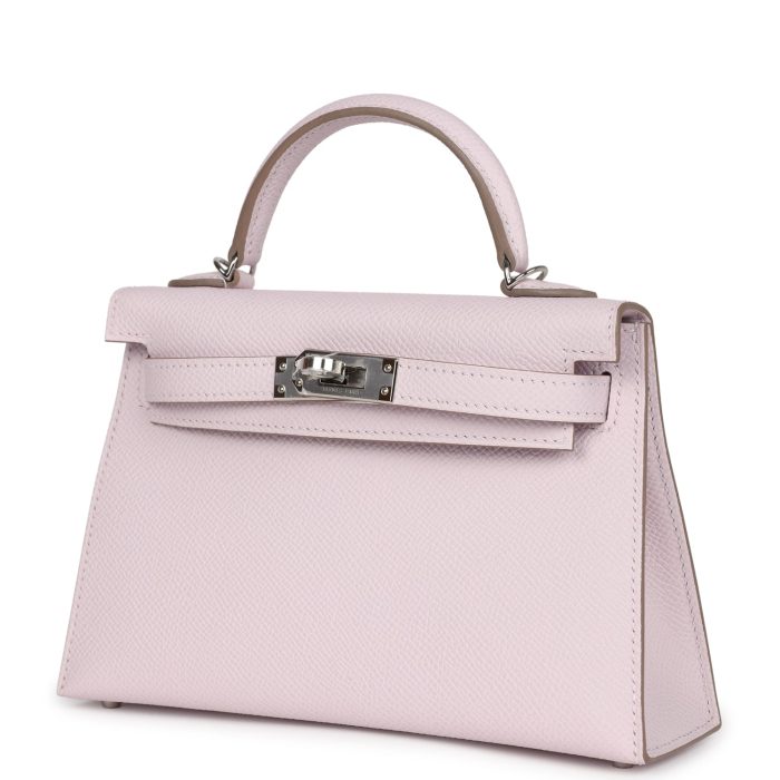 Handmade HKS 20 Mauve Pale Epsom Palladium Hardware - 图片 3