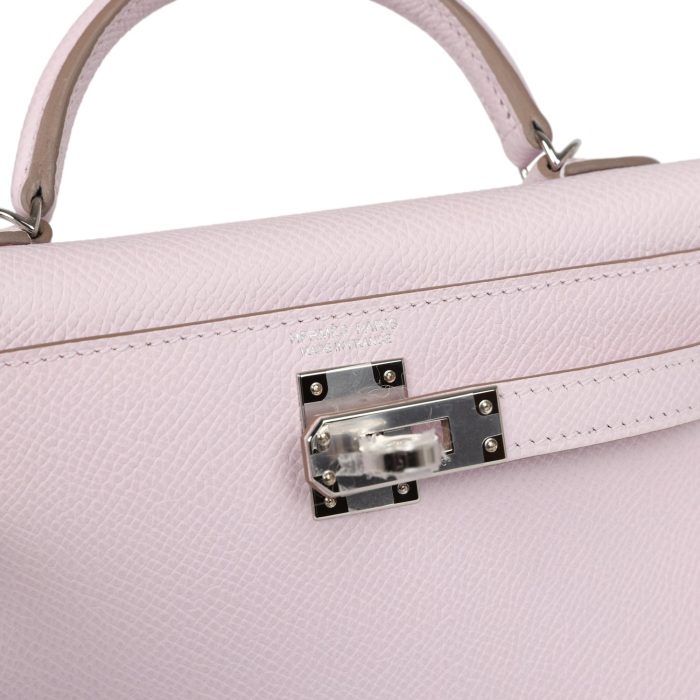 Handmade HKS 20 Mauve Pale Epsom Palladium Hardware - 图片 7