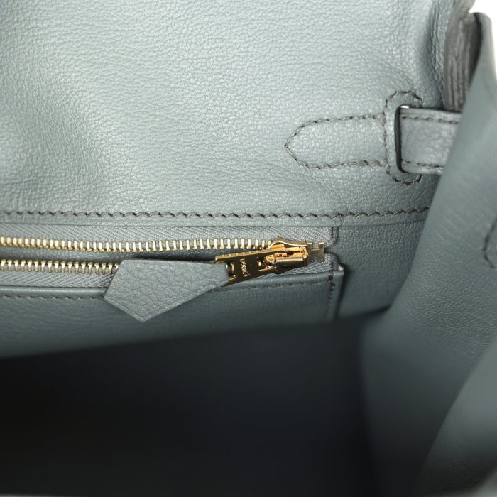 Handmade Bag HB 25 Vert Amande Togo Gold Hardware - 图片 8