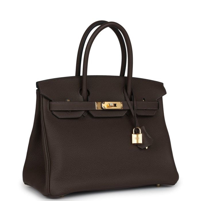 Handmade Bag HB 30 Ecorce Togo Gold Hardware - 图片 2