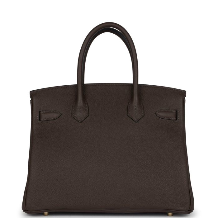 Handmade Bag HB 30 Ecorce Togo Gold Hardware - 图片 4