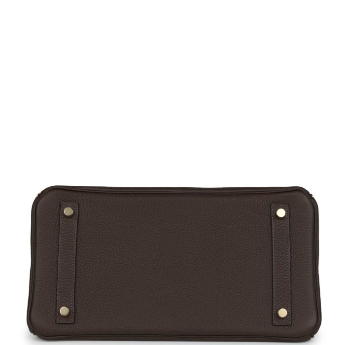 Handmade Bag HB 30 Ecorce Togo Gold Hardware - 图片 5