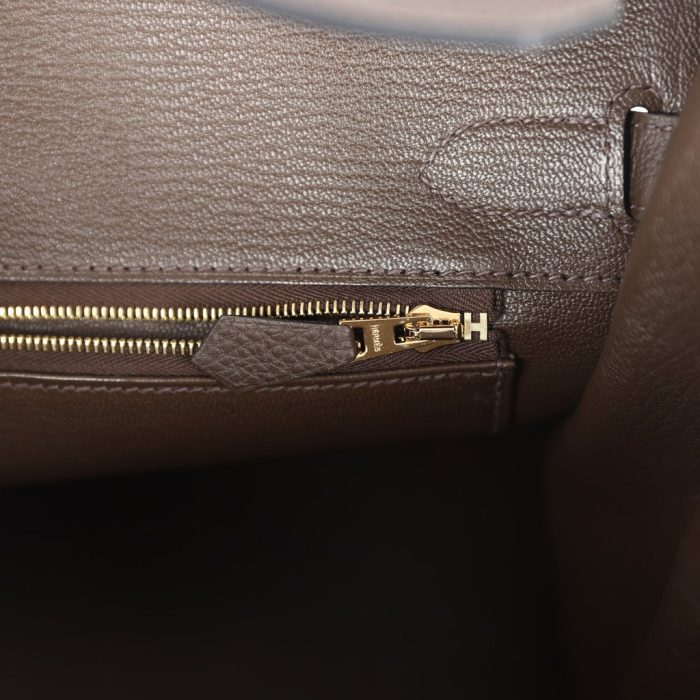 Handmade Bag HB 30 Ecorce Togo Gold Hardware - 图片 8