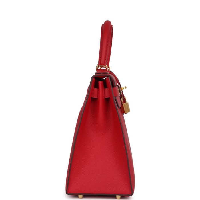 Handmade HKS 28 Rouge Casaque Epsom Gold Hardware：圖片 3