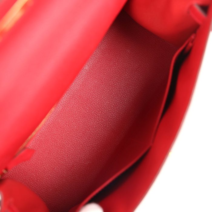 Handmade HKS 28 Rouge Casaque Epsom Gold Hardware：圖片 6