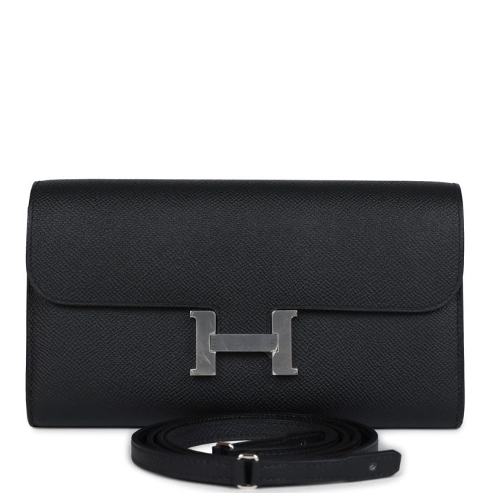 Handmade Bag HC Wallet To Go Black Epsom Palladium Hardware