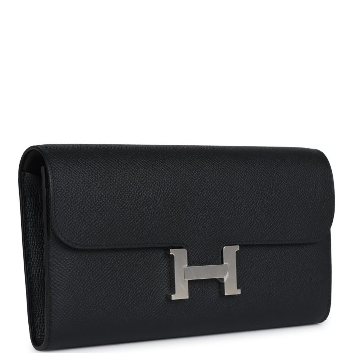 Handmade Bag HC Wallet To Go Black Epsom Palladium Hardware - 图片 2