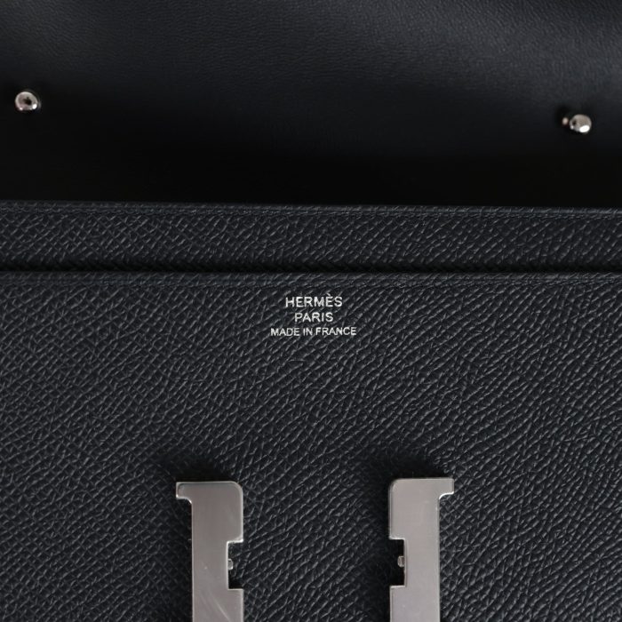 Handmade Bag HC Wallet To Go Black Epsom Palladium Hardware - 图片 6