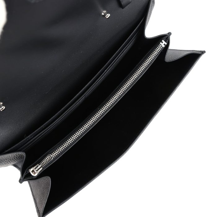 Handmade Bag HC Wallet To Go Black Epsom Palladium Hardware - 图片 7