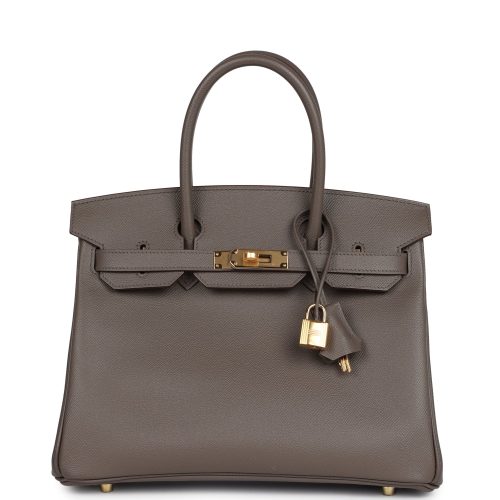 Handmade Bag HB 30 Etain Epsom Gold Hardware