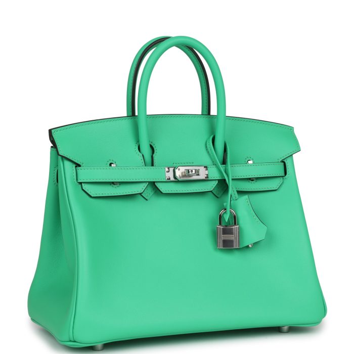 Handmade Bag HB 25 Vert Comics Swift Palladium Hardware - 图片 2