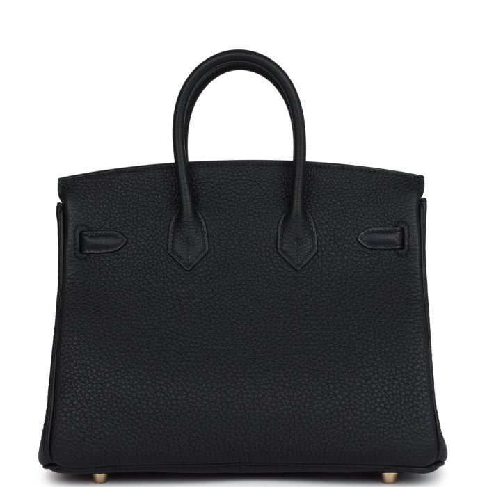 Handmade Bag HB 25 Black Togo Gold Hardware - 图片 4