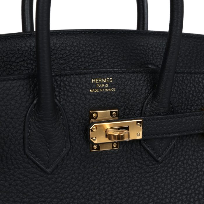 Handmade Bag HB 25 Black Togo Gold Hardware - 图片 6