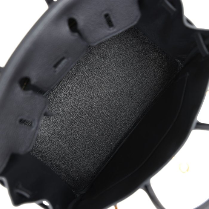 Handmade Bag HB 25 Black Togo Gold Hardware - 图片 7