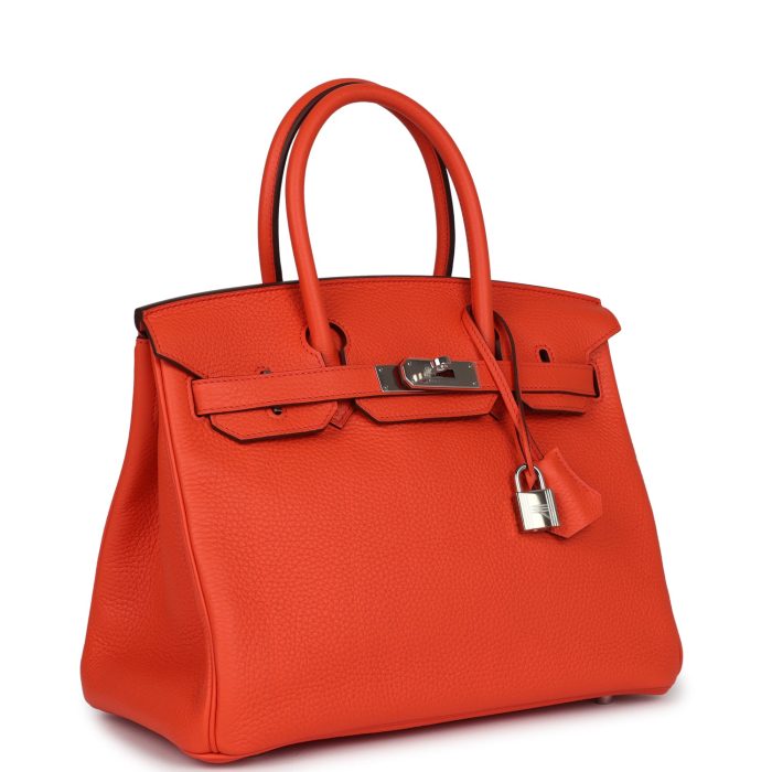 Handmade Bag HB 30 Rouge Pivoine Clemence Palladium Hardware - 图片 2