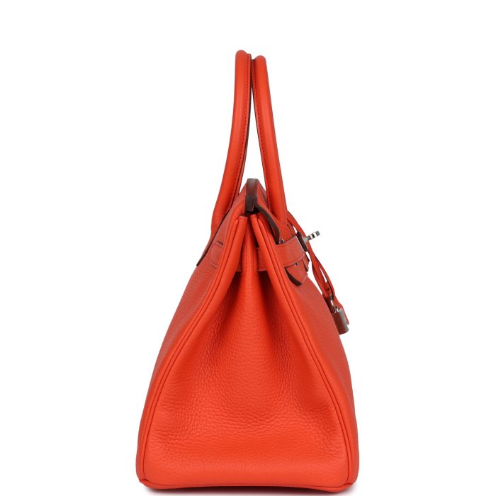 Handmade Bag HB 30 Rouge Pivoine Clemence Palladium Hardware - 图片 3