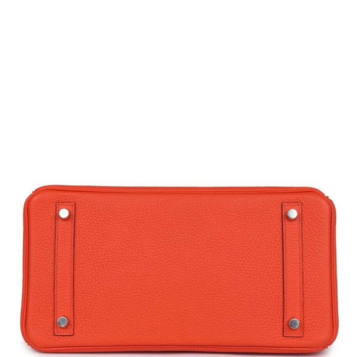 Handmade Bag HB 30 Rouge Pivoine Clemence Palladium Hardware - 图片 5