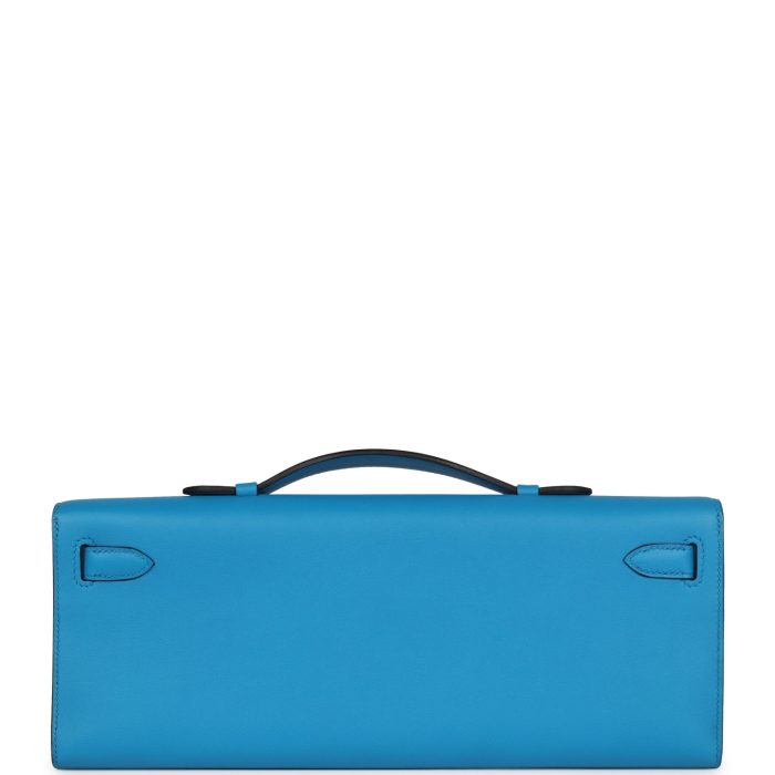 Handmade Bag HKC Bleu Zanzibar Swift Gold Hardware - 图片 4