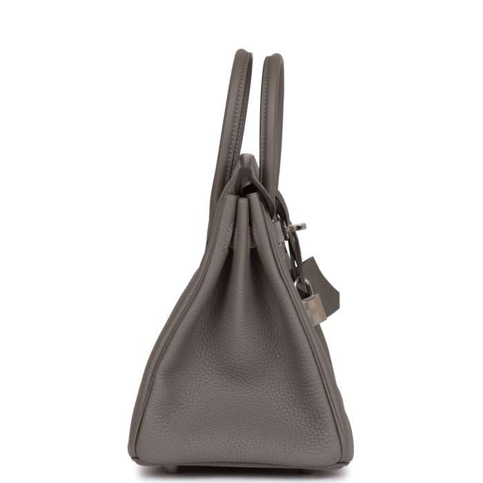 Handmade Bag HB 25 Gris Meyer Togo Palladium Hardware - 图片 2