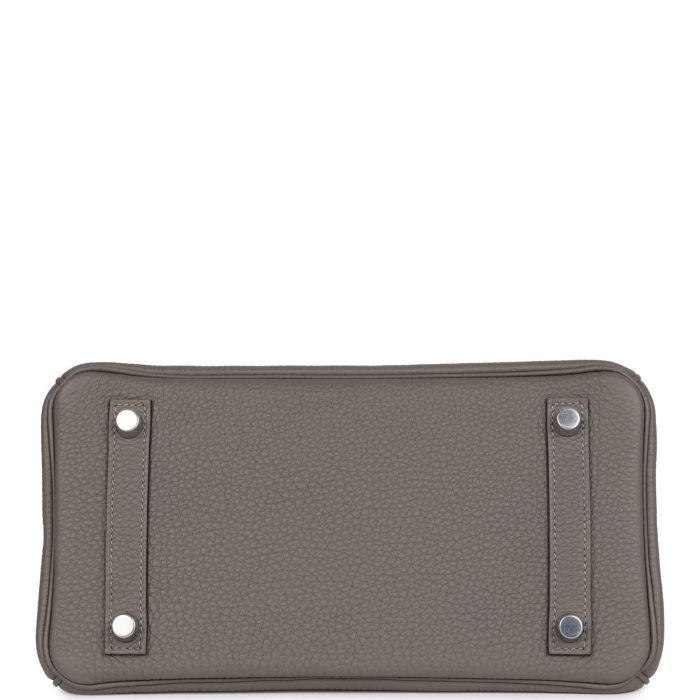 Handmade Bag HB 25 Gris Meyer Togo Palladium Hardware - 图片 5