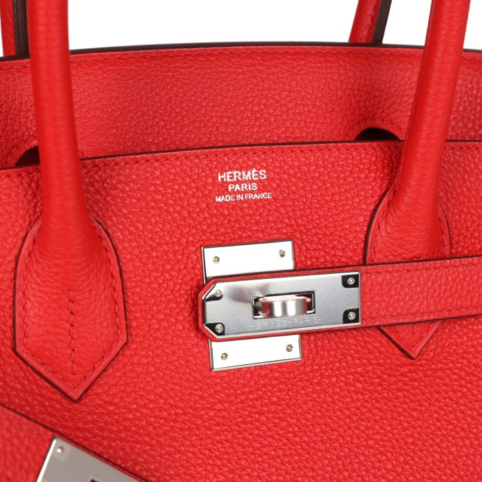 Handmade Bag HB 30 Rouge de Coeur Togo Palladium Hardware - 图片 6