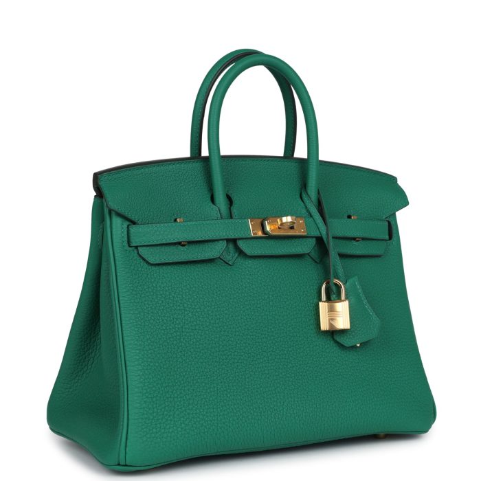 Handmade Bag HB 25 Vert Vertigo Togo Gold Hardware - 图片 2