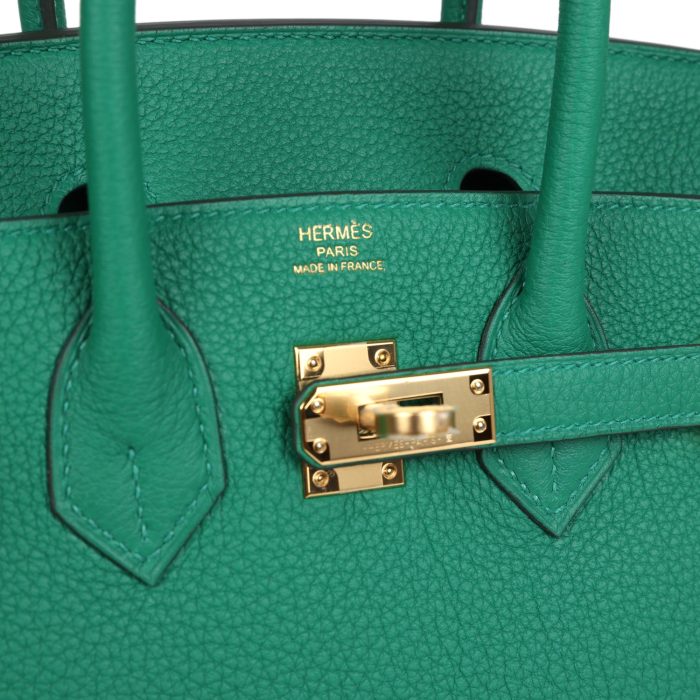 Handmade Bag HB 25 Vert Vertigo Togo Gold Hardware - 图片 6