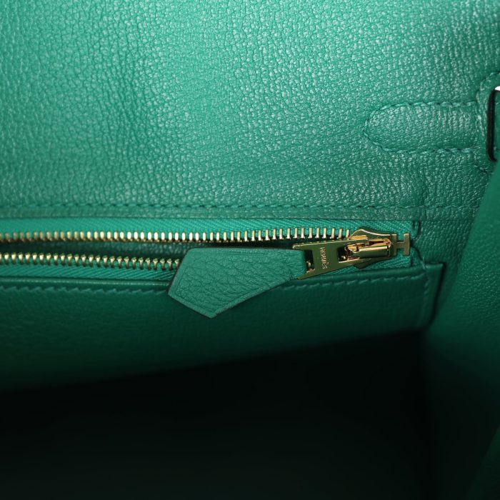 Handmade Bag HB 25 Vert Vertigo Togo Gold Hardware - 图片 8