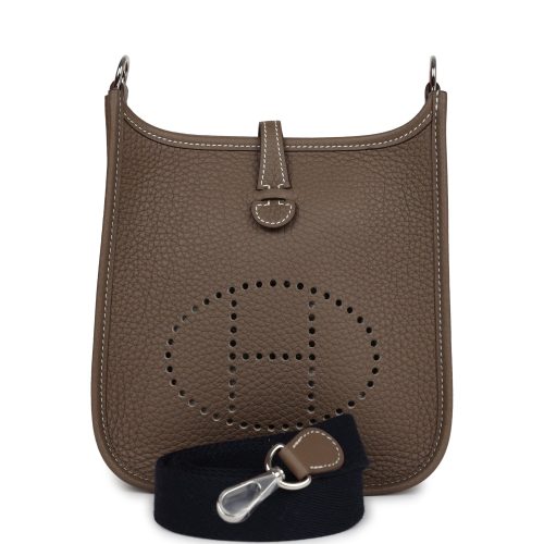 Handmade Bag HE TPM Etoupe Clemence Palladium Hardware