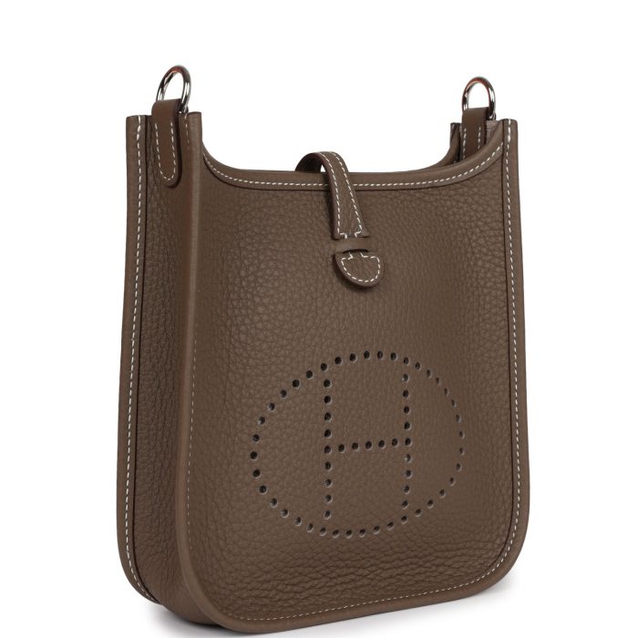 Handmade Bag HE TPM Etoupe Clemence Palladium Hardware - 图片 2