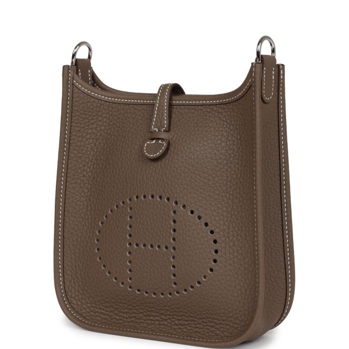 Handmade Bag HE TPM Etoupe Clemence Palladium Hardware - 图片 3